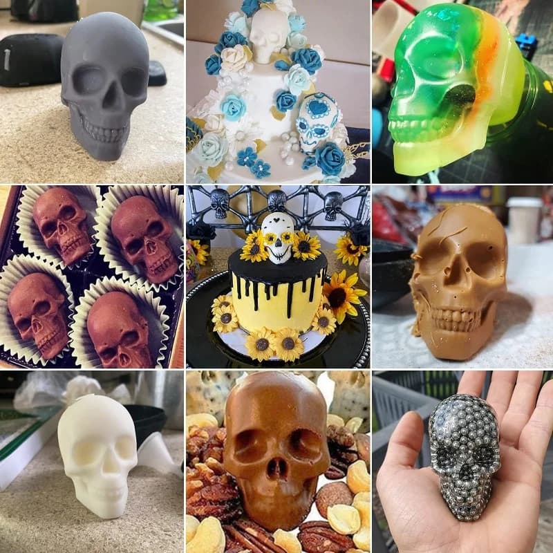 3D kaukolės ledo rutulio forma